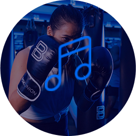 Woman boxing