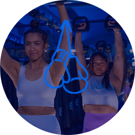 Woman boxing