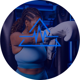 Woman boxing