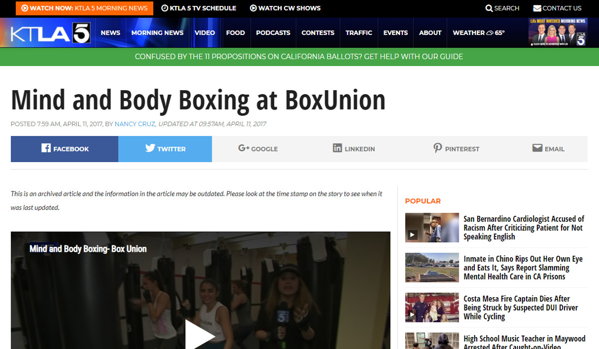 BOXUNION ON KTLA5